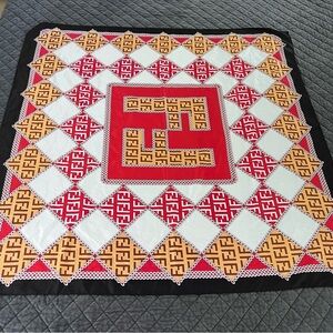 Fendi scarf Silk large square wrap B19